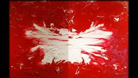 costabrero - red wings - painting by Luis Costa