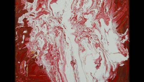 costabrero - red fire - painting by Luis Costa