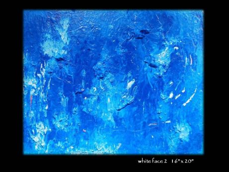 costabrero - white face 2 - painting by Luis Costa