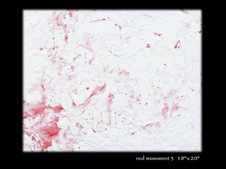 costabrero - red movement 3 - painting by Luis Costa